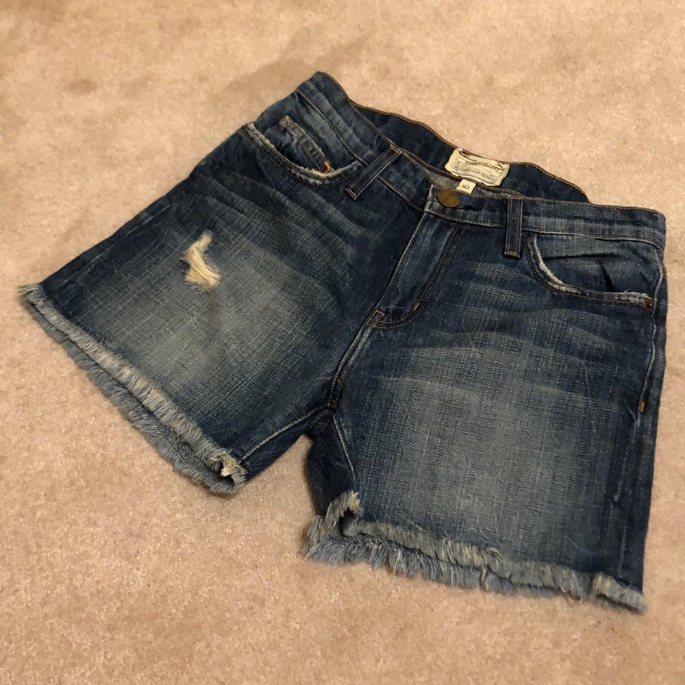 Current/Elliott Vintage Straight Cutoff Shorts